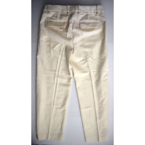 Banana Republic 746688 Women's Sz 10 Cream Lido Wide-Leg Italian Wool Pants - Picture 2 of 14